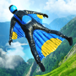 ウイングスーツでジャンプ！エキサイティングな飛行アクションで的を狙う「Base Jump Wing Suit Flying」アプリ紹介／プレイ動画